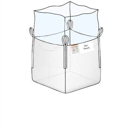 Durasack 2200 lbs. dry material Bulk Bags, White, 50 PK BB-40UDF